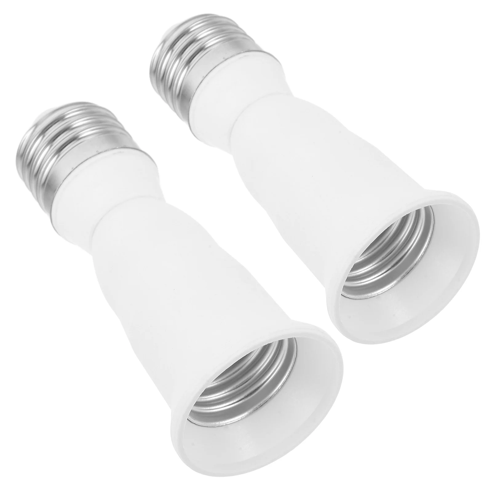 

2pcs E26/E27 Light Bulb Socket Converter Extension Flame Retardant Heat Resistant Durable Easy Install Stable Power Delivery For