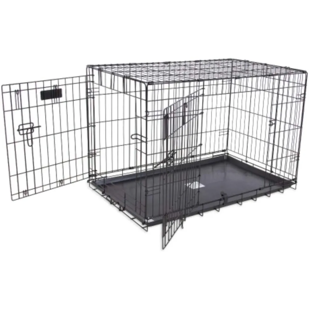 

Products Two Door Provalue Wire Dog Crate, 42 Inch, For Pets 70-90 lbs, With 5-Point Locking System