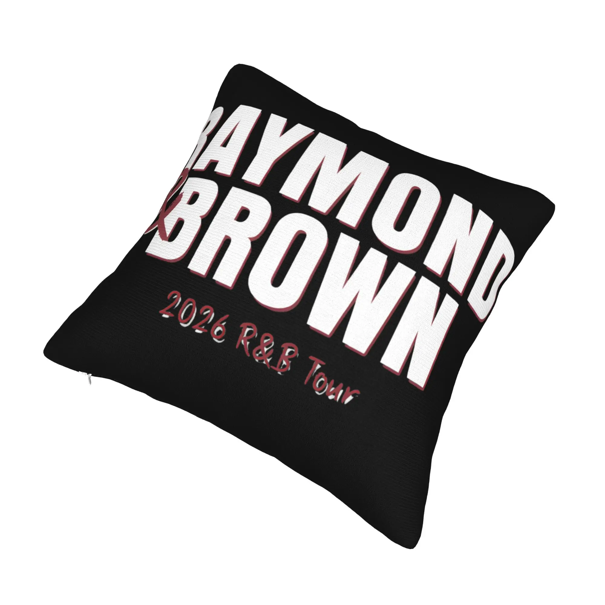 Decorative Pillowcase Chris Brown Usher R&B Tour 2026 Merch Home  Throw Pillow Case Cover Zipper Multi Size