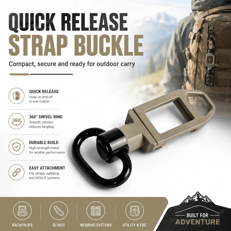Rotatable Metal Quick Detach Hook Kit Hanging Connect Fitting for Hobby Game Accessories