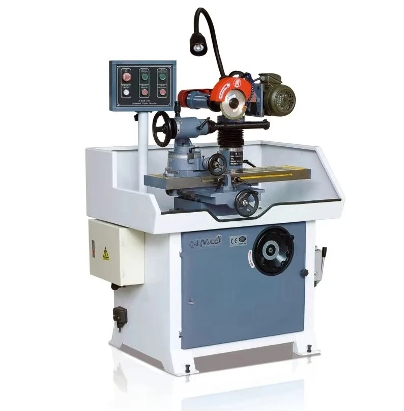 Universal Cutter Sharpening Machine with Engine & Motor for Wood Machinery Tools Router Bits Profile Moulding Knives-High Safety