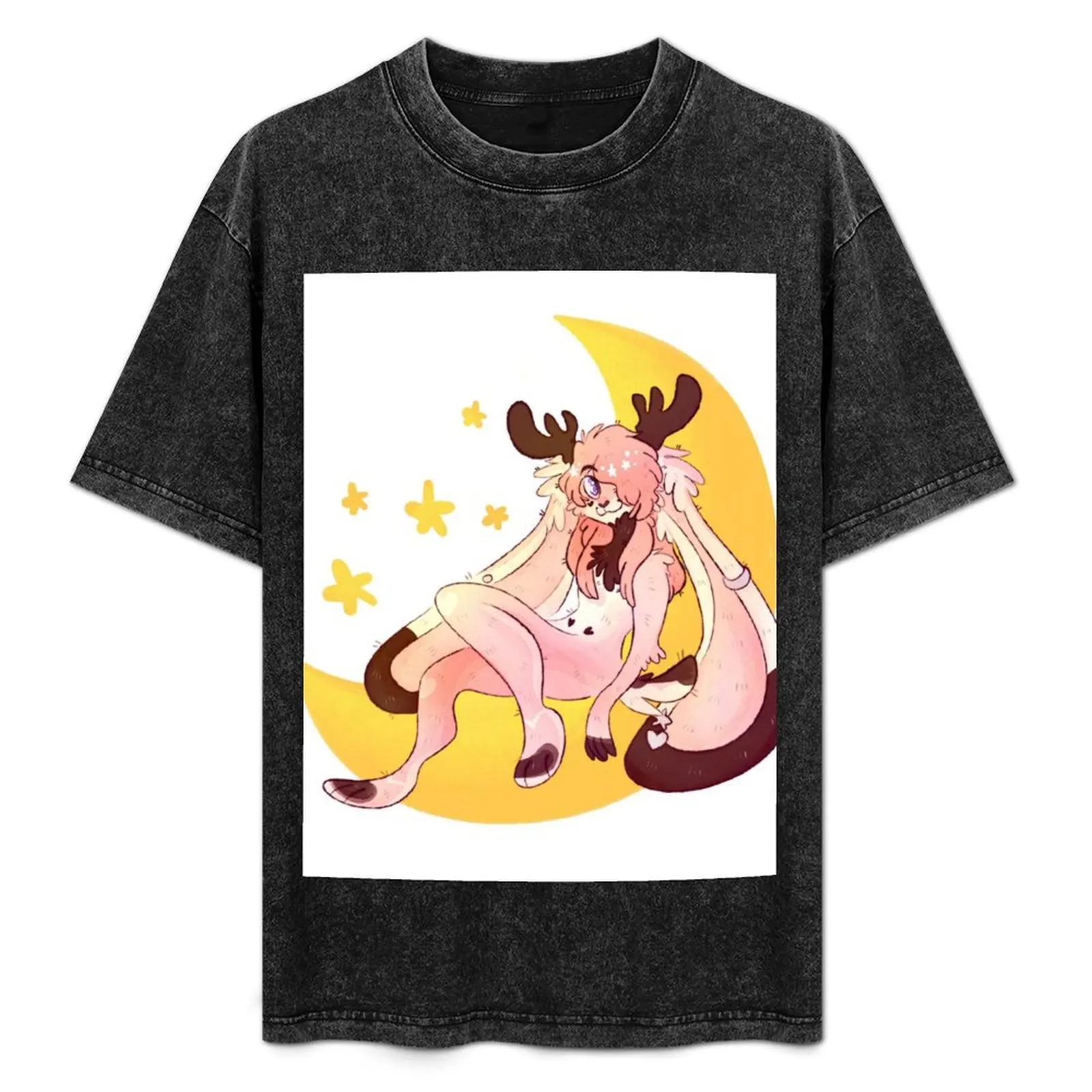 

Sid the Jackalope T-Shirt Vintage Print Crew Neck Tee