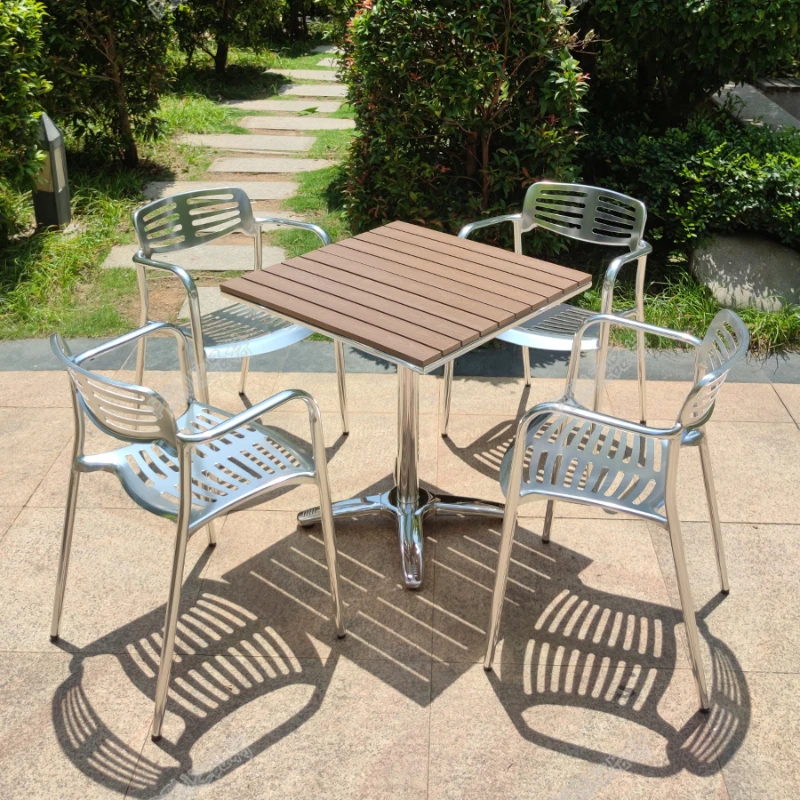 

Modern Square Coffee Table Sets Patio Metal French Pub Coffee Patio Table Sets Small Traje De Sala De Estar Nordic Furniture