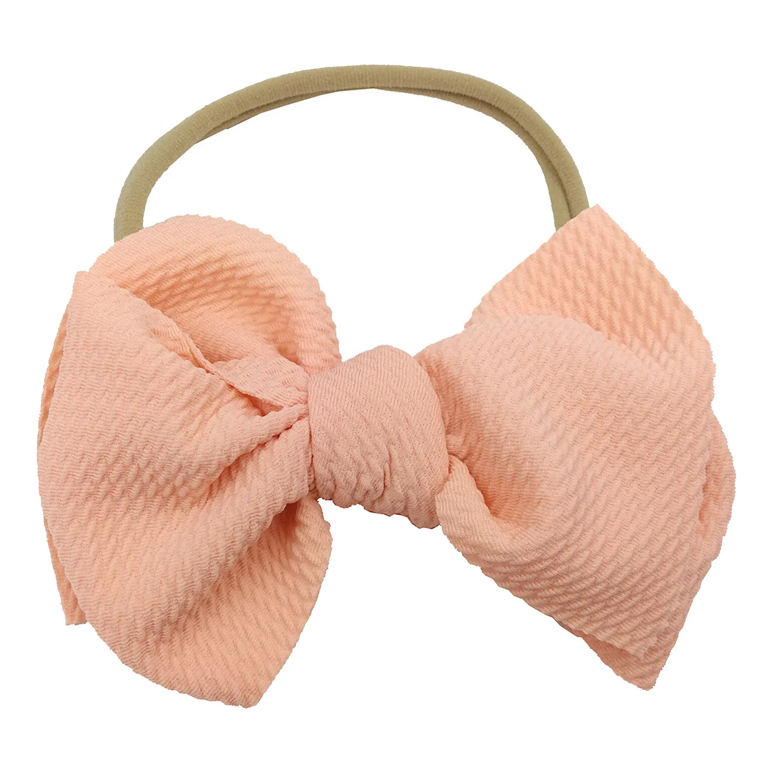

Ruffle Knotted Headbands for Baby Girls Toddler Baby Girls Headband Bowknot Elastic Hair Band For Infant Little Girls Head Wraps