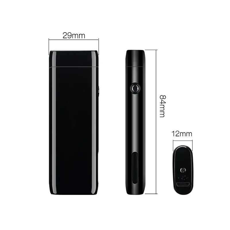 Mini Portable Plasma Pulse Arc Lighter, USB Charging, Touch Induction, Outdoor, Windproof, Flameless, Metal, Cigarette Gift, Men