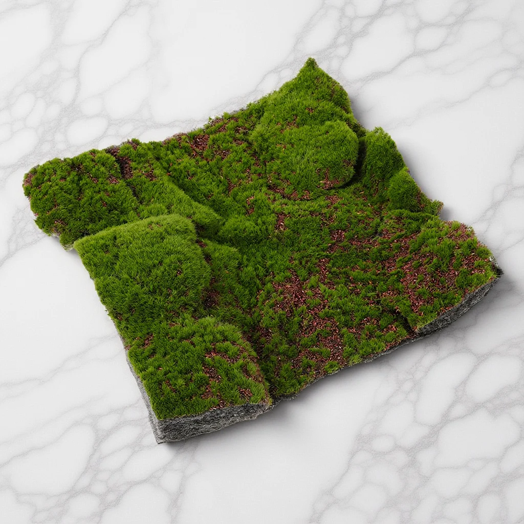 Artificial Moss Turf Plastic Simulation Mat Natural Green Decorative Turf for Garden Yard Balcony Artificial Mat