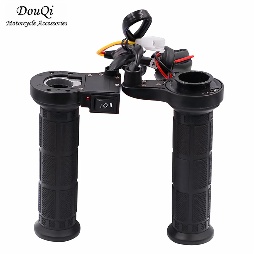 

Universal 22mm 12V Motorcycle Heated Grips -Waterproof Adjustable Temperature Handlebar Covers for Bikes Scooters ATV