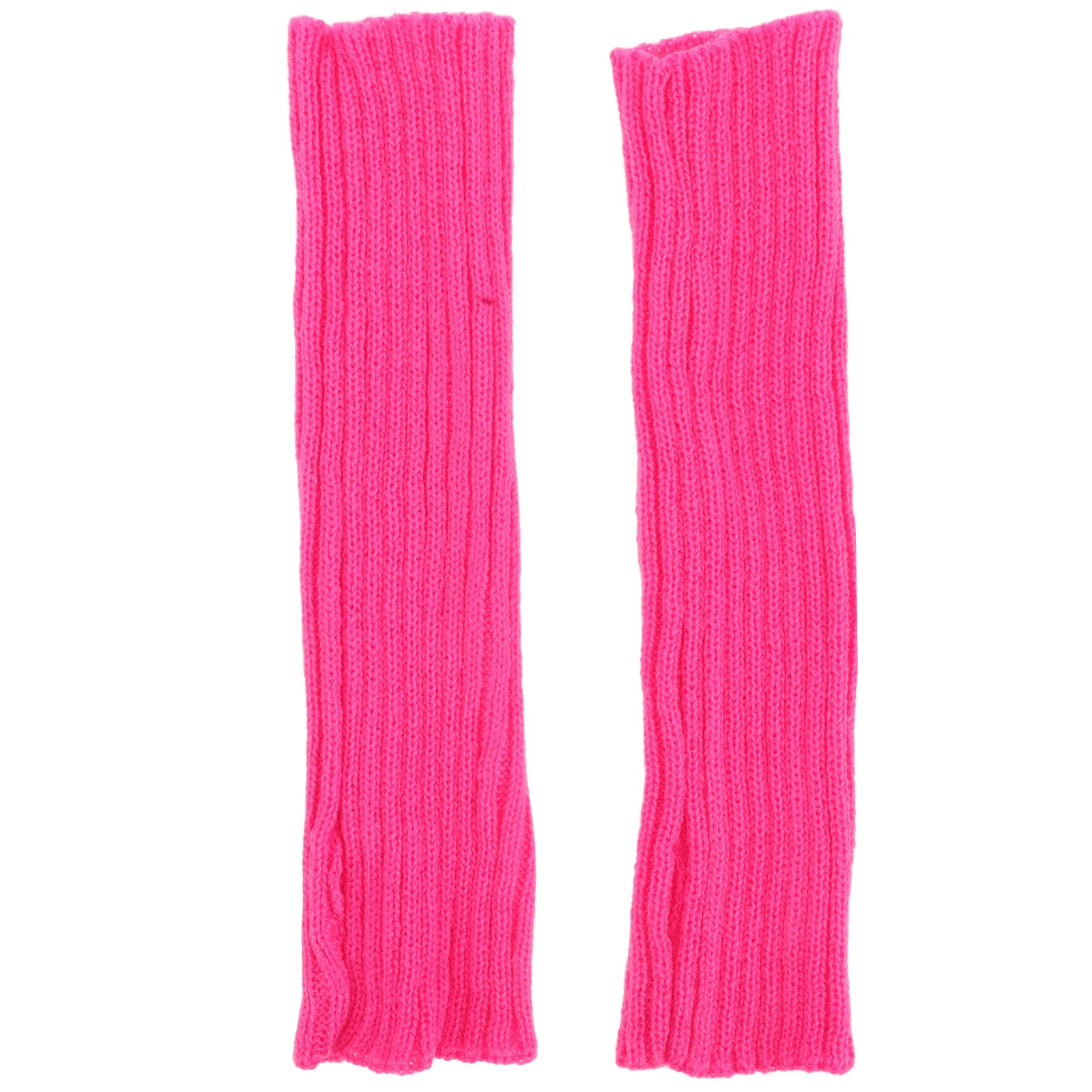 

Long Fingerless Knit Arm Warmers Thumbhole Thermal Gloves Mid Length Stretchy Hand Warmers Cold Weather Outdoor Winter
