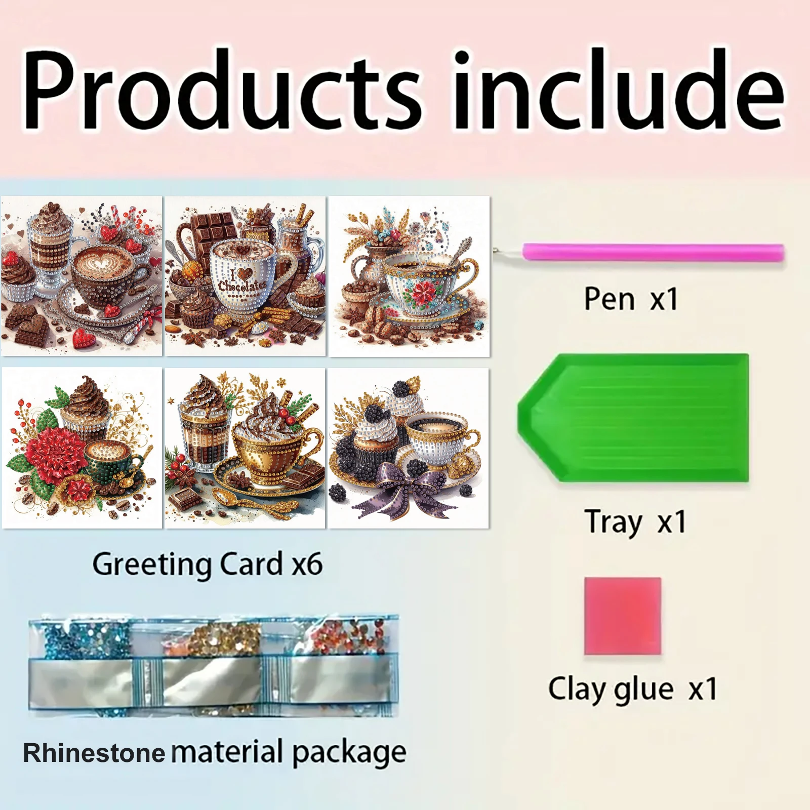 6 بطاقات تهنئة لمجموعة أدوات تهنئة منزلية/فيل/ماسية يمكنك صنعها بنفسك، تعبر حب وكتابة رومانسي لا تتحدث