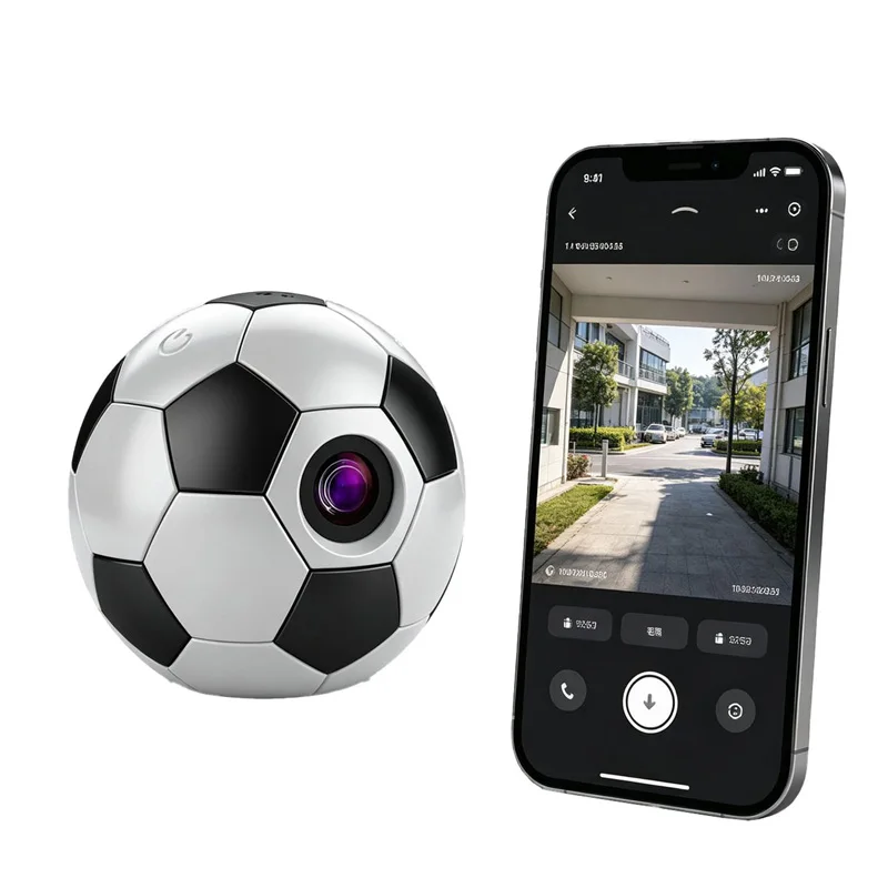 

Football-style Mini Camera - Wireless Wifi High-definition Home Remote Portable Security Surveillance Camera NEW 2026