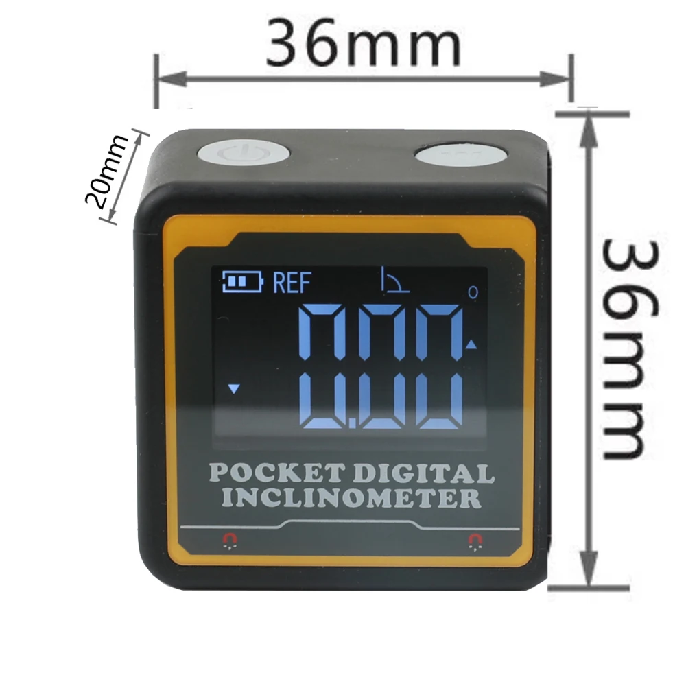 Digital Angle Gauge Magnetic Protractor Inclinometer Level Angle Finder Angle Cube Level Box With Magnes And Backlight