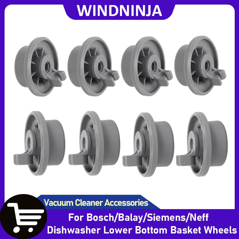 Para Bosch para Balay para Siemens para Neff lavavajillas ruedas de cesta inferior rollo de cesta de lavavajillas 8 Uds ruedas de cesta inferior