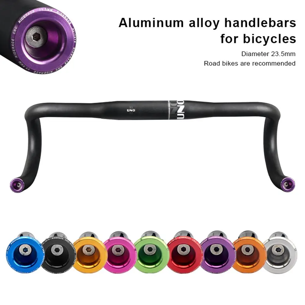 

1 Pair Bike Handlebar End Plugs Aluminum Alloy Mountain Road Bicycle Handlebar End Cap Multi-color Cycling Handlebar Accessories