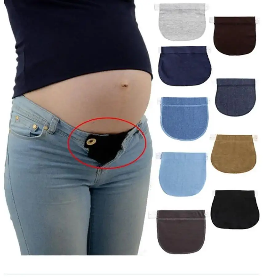 Adjustable Maternity Waistband Extender Elastic Pregnancy Belt For Pants Jeans Clothing Waist Expansion Comfort Support