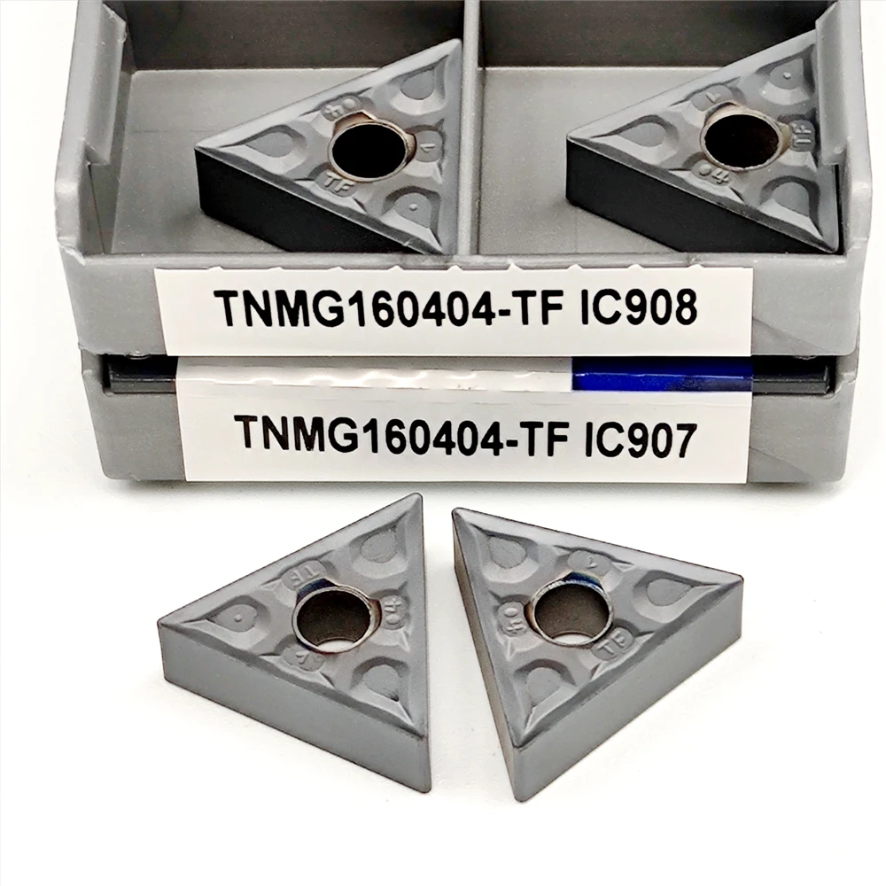 

ТНМГ 160404 ТНМГ 160408 IC907 IC908 Твердосплавные вставки для токарных станков Режущие инструменты с ЧПУ вставки для суставов TNMG 160404 Токарный инструмент