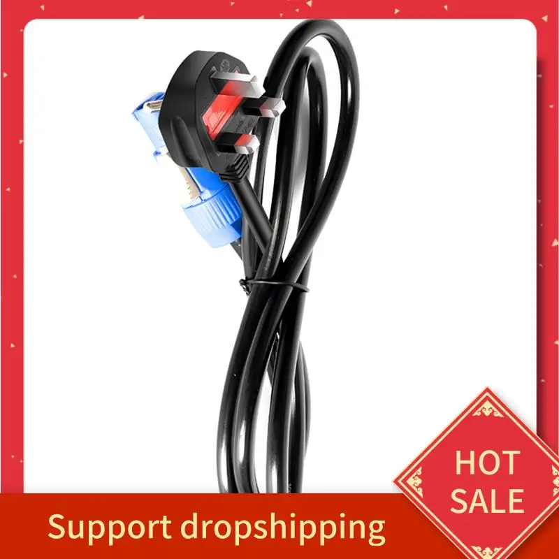 

B44C Powercon Plug 1.5M Black Stage Light Power Cable 3-Core DMX512 LED Event Lighting Cord Aviation Power Cord UK PLUG
