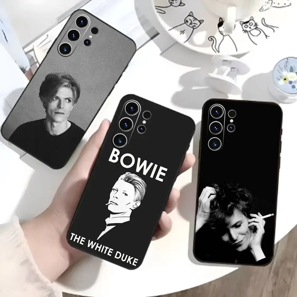 Singer D-David B-Bowie Phone Case For Samsung S26,S25,S24,S23,S22,S21,S20,Plus,Fe,Lite,Others Black Cover