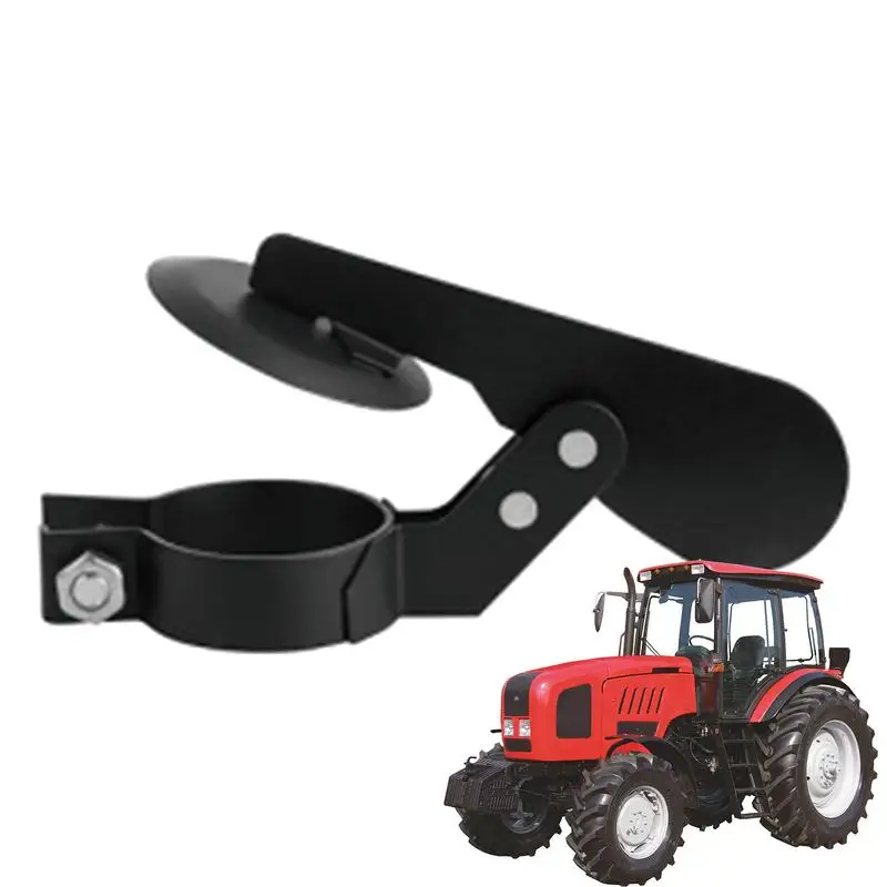 Imagem -02 - Black Carbon Steel Exhaust Rain Caps Multiuso Resistente ao Desgaste Rainproof Tractor Exhaust Flapper