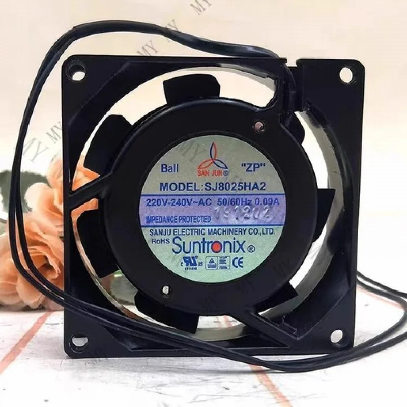

TT for SANJUN SJ8025HA2 8025 AC220/240V 0.09A 8CM Ball Cooling Fan