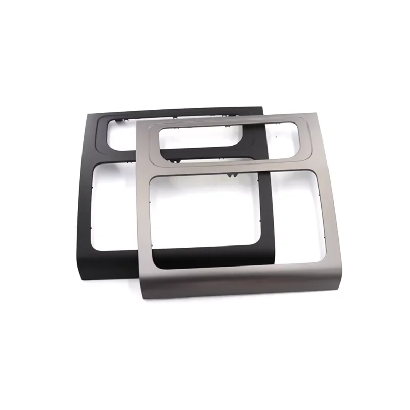 

Black Silver Air Conditioning Panel Cd Surround Radio Trim For Touran 2011-2015 1t0858071r High Quality