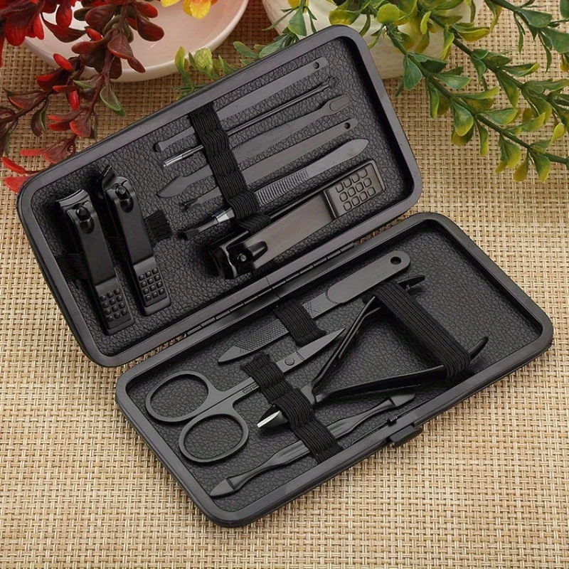 7/12/18-piece Nail Clippers & Foot Care Kit Black Diamond Beauty Nail Cutting Tools Set