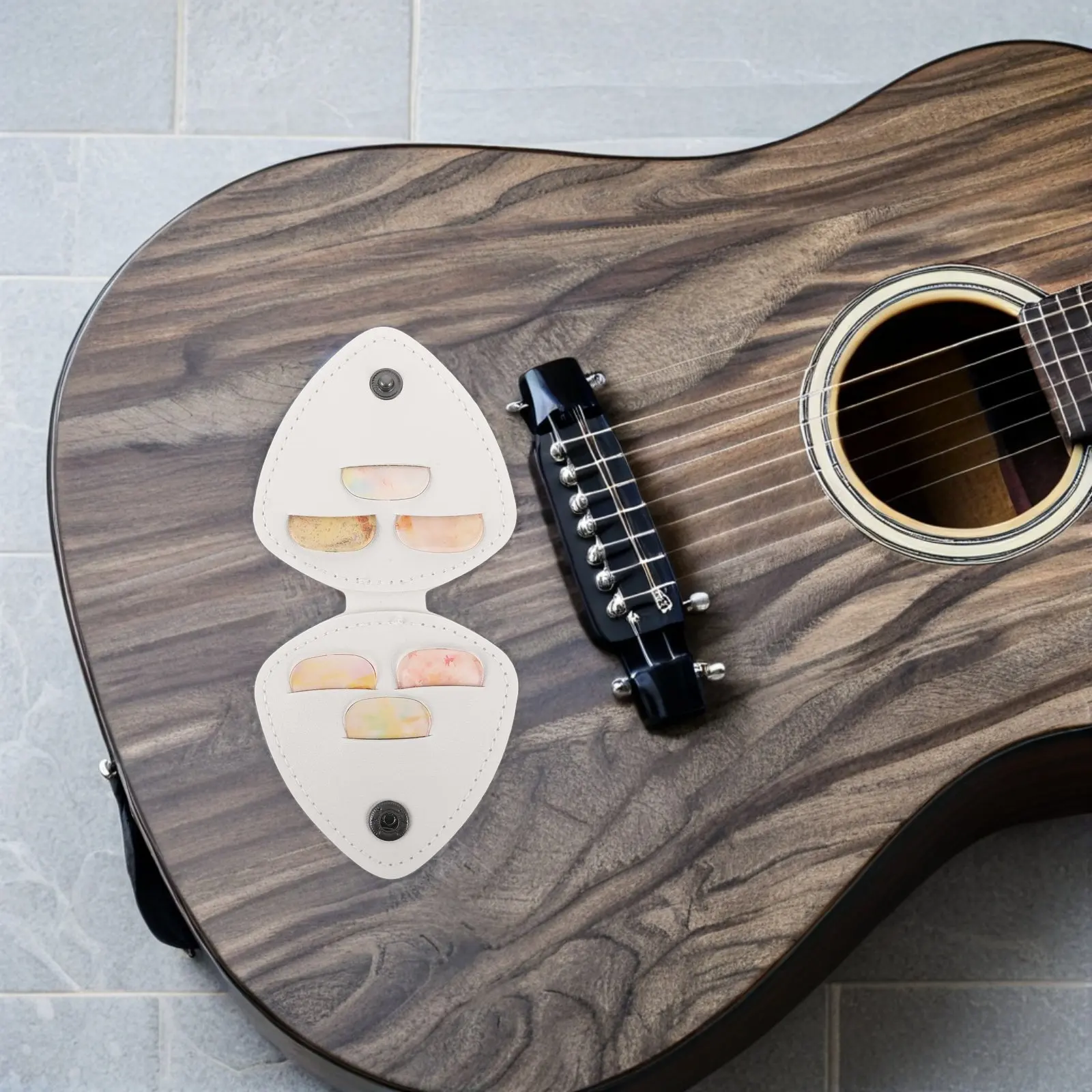 

Набор прозрачных чехлов для гитарных медиаторов (1 шт.) для электрогитар и акустических гитар, держатель для медиаторов различной толщины