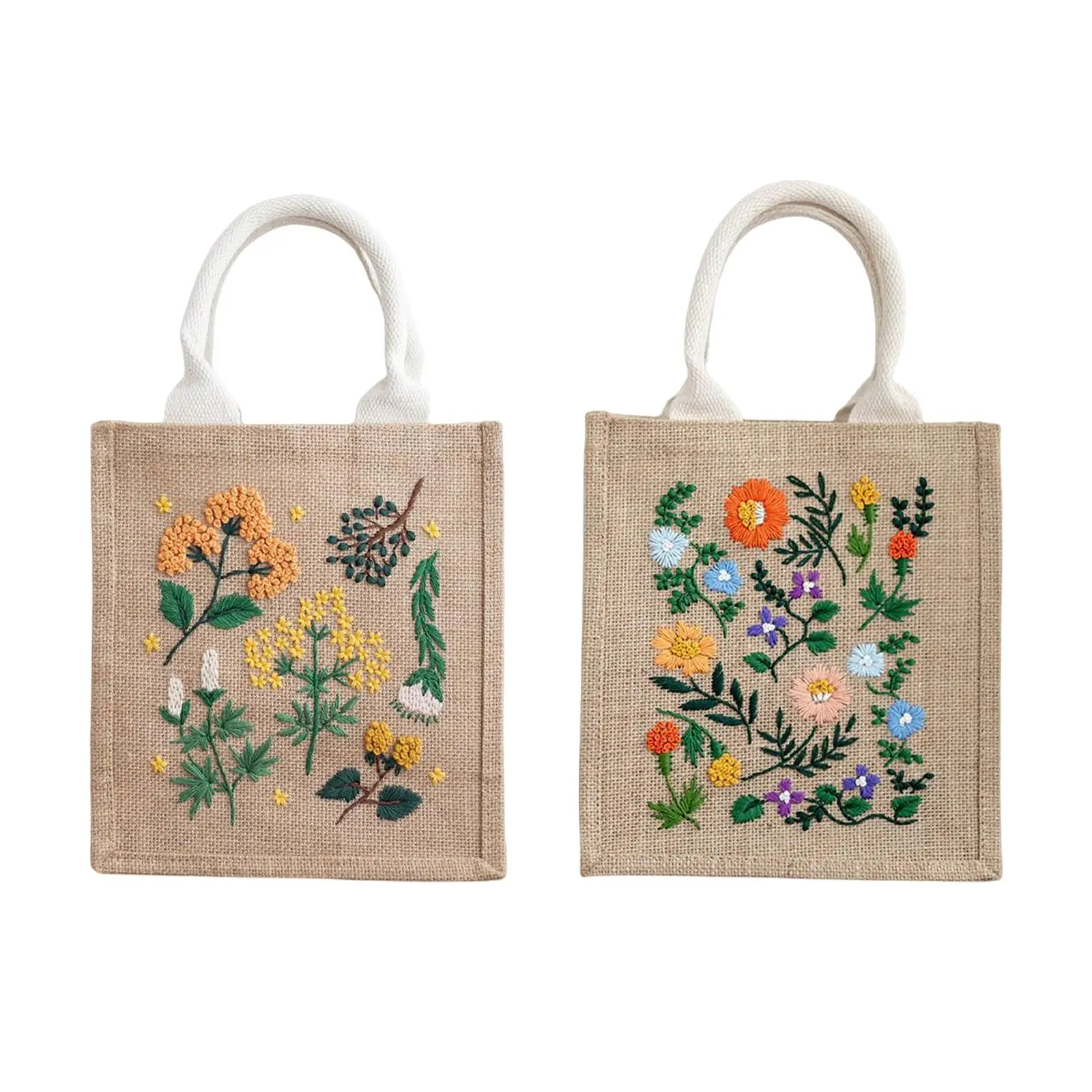 

DIY Embroidery Bag for Women Handbag Making Crafts Handmade Storage Bag Needlework Cross Stitch Kits Embroidery Kit for Beginner