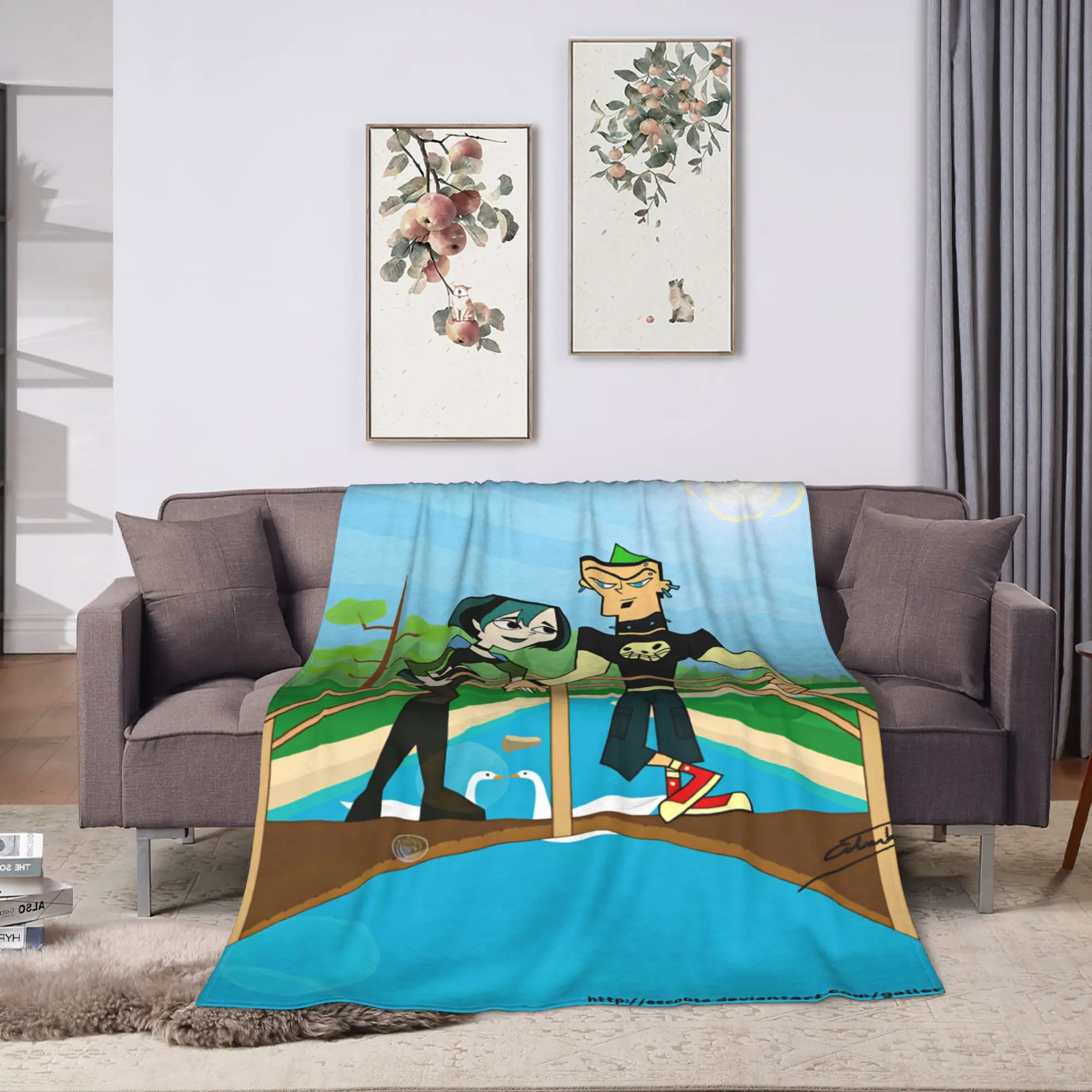 Totals Dramas Island Icon Blankets  Travel Office Flannel Throw Blanket For Couch Bed Super Warm Custom Quality Bedspread Gift