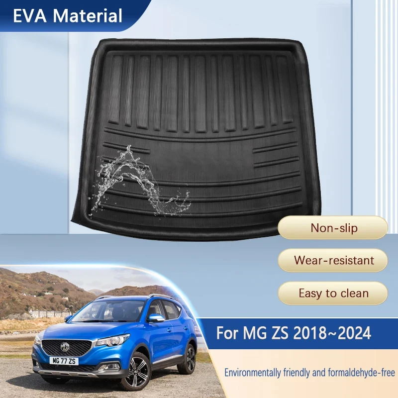 

Car Mats For MG ZS ZX EZS Plus Astor ZST 2018~2024 MK1 Anti-dirty Pads EVA Car Rear Trunk Mats Carpets Mud Interior Accessories