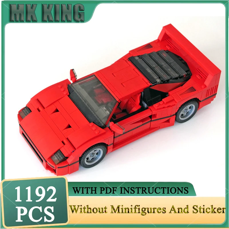 

Champion Speed Cars Moc Building Blocks F40 Champion Speed Cars 10248 Model Technology Brick DIY Assembly Construction Toy