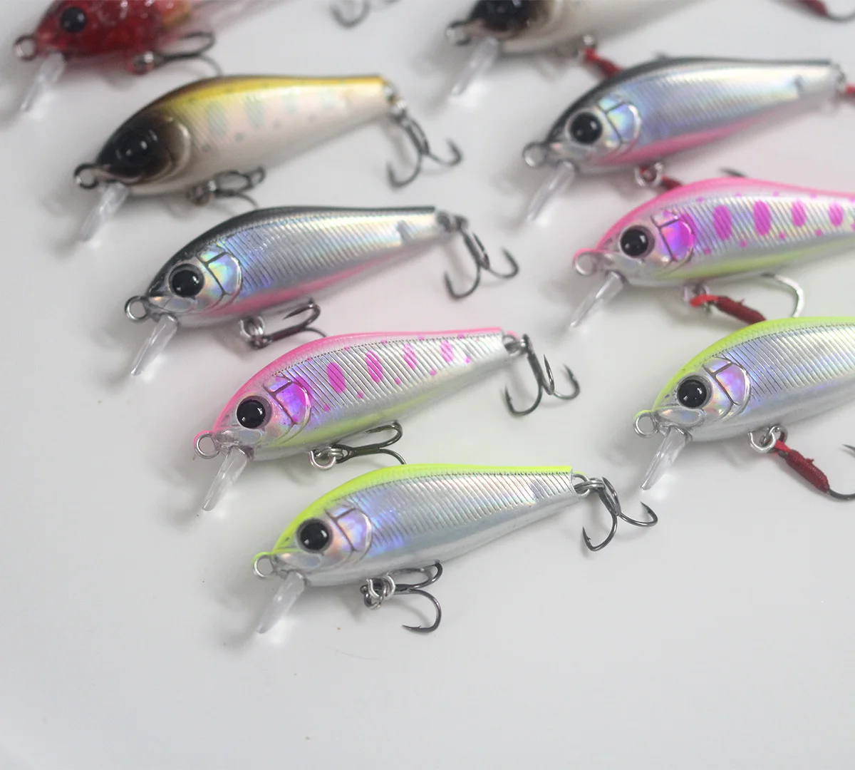 New Minnow 50mm 4g Floating Mini Wobbler Fishing Lure Artifical Hard Bait Trout Crankbait Fishing Tackle