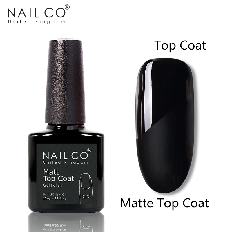 NAILCO Velvet Matte Top Coat smalto per unghie Gel UV 10ml vernice semipermanente Base Primer in gomma Gel per rinforzare le unghie