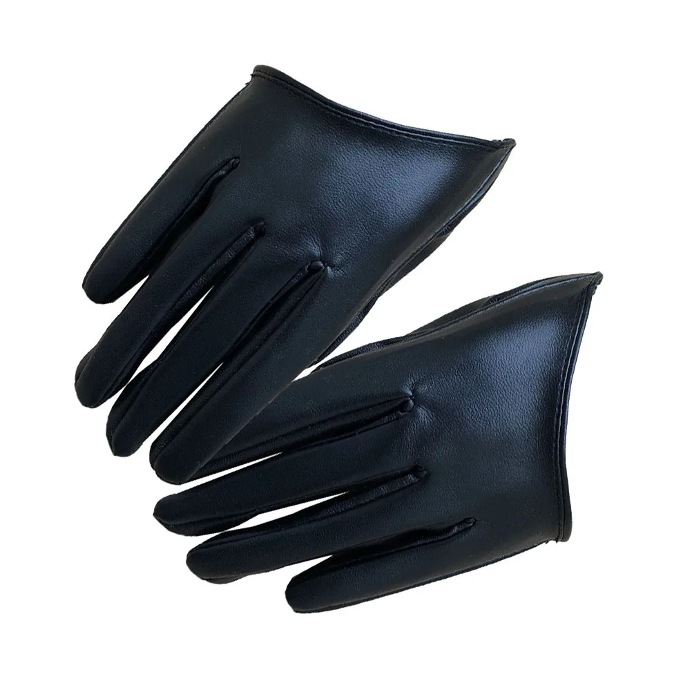 1 par de guantes de boda para mujer, guantes negros de medio palma para banquete, duraderos y cómodos para disfraz de actuación en escenario de baile
