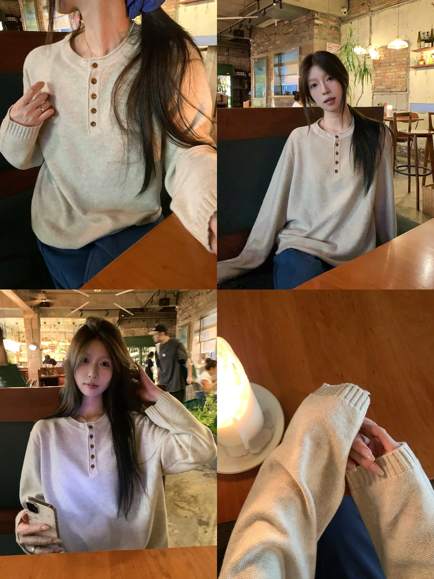

HVIVI Soft Casual Long Sve Knitted Sweater Thin Versatile Women's Autumn Overhead irt Base Layer Top