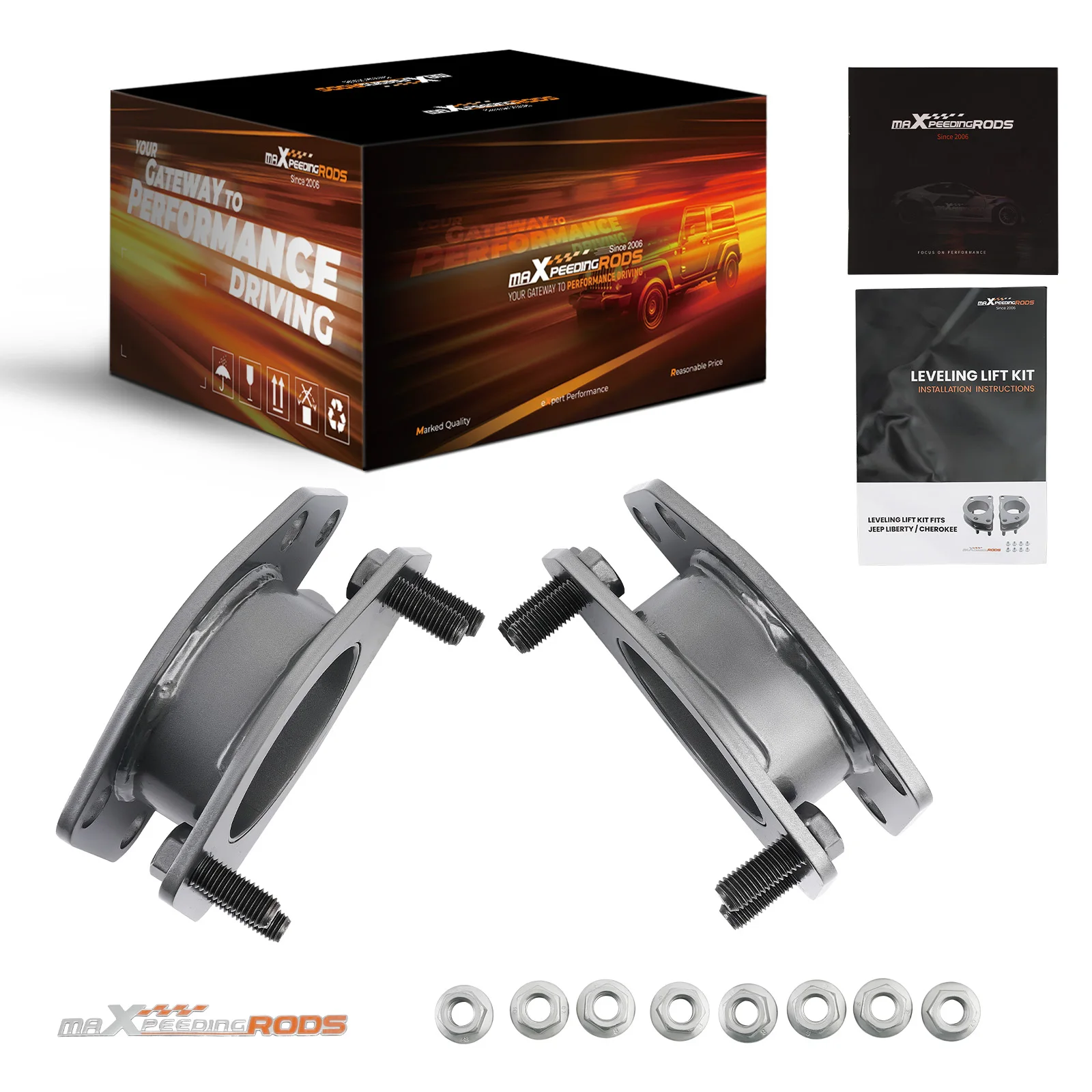 

2-дюймовый комплект выравнивающего подъемника для Jeep Liberty KJ KK для Dodge Nitro 2002-2012 спереди