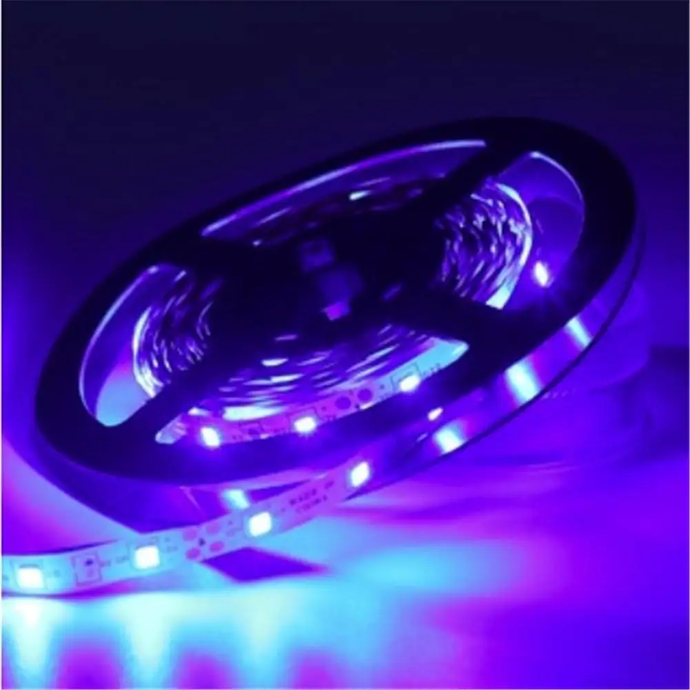 Lampu LED Strip USB 1M 12V 2835, lampu LED setrip Tira putih hangat merah biru lampu fleksibel latar belakang TV lampu dekorasi rumah