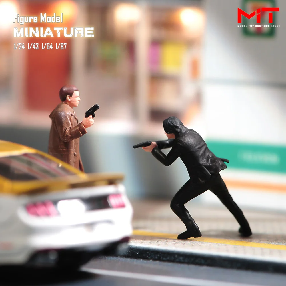 تمثال مصغر شخصية شخصية قاتل شخصية مطاردة ، نموذج ديوراما مطبوع ثلاثي الأبعاد ، الدعائم للمشهد الإبداعي ، تمثال ، من من من من من من ؟ ، من من من ؟ ؟