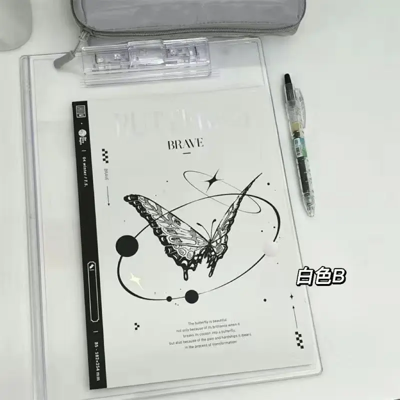 New Stationery Butterfly Rhapsody Notebook Y2K Creativity Laser Diary Small Notepad Hand Ledger Book Ins Style School Supplies