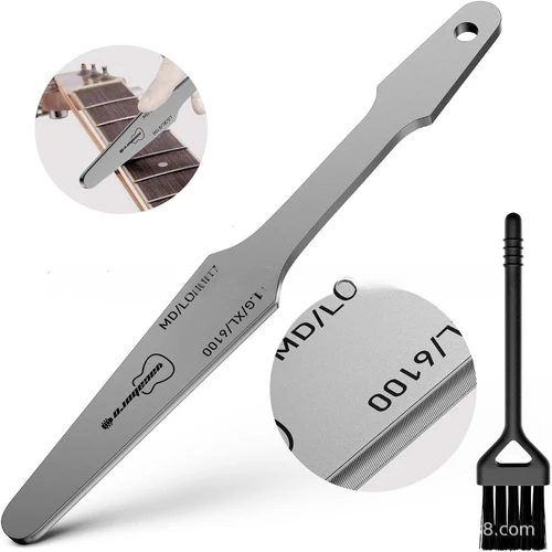 Lima de traste de guitarra para moler, herramienta Luthier, herramienta de nivelación de traste de doble cara, herramientas de guitarra, 1 ud.