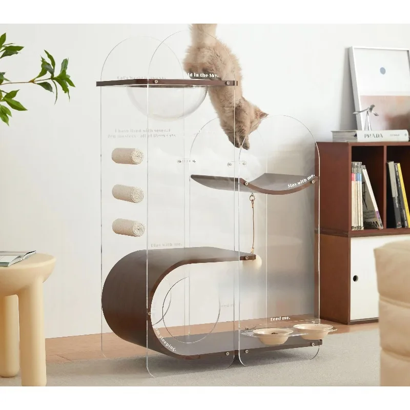 Medieval design sense High-end cat climbing frame capsule cat integrated pet cat scratching column