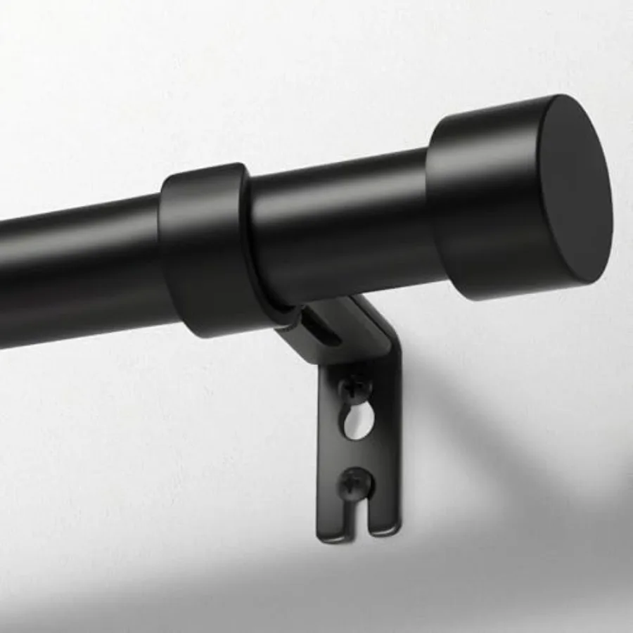 

Curin Rods for ows 32 to 240 Blk Curin Rod Adable h Heavy Du Outdoor/Indoor Modern y e 32"-240"