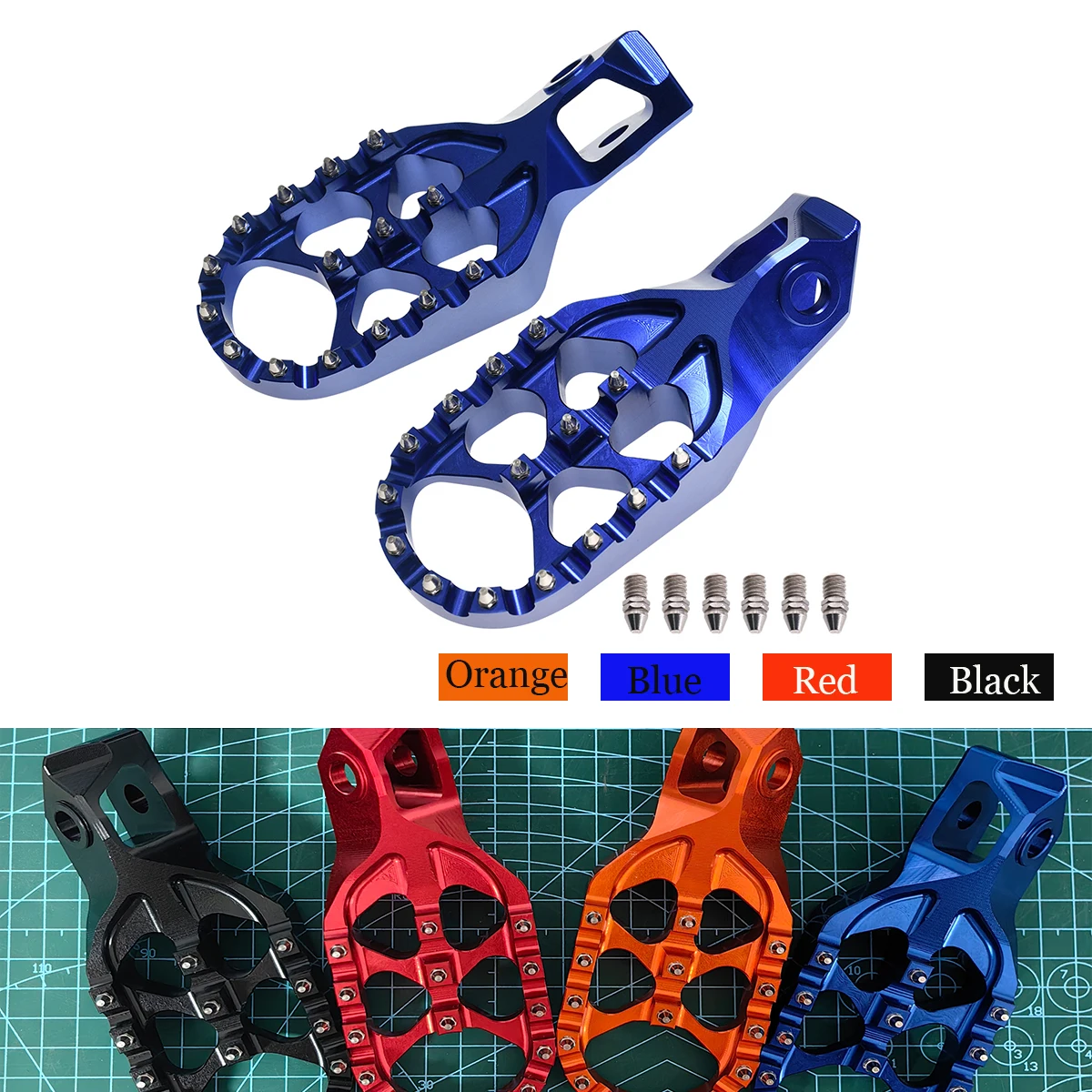 

Motorcycle Accessories 2024 CNC Forged Enlarged Foot Pegs FootRest Footpegs Rests For KTM XC/SX/XCF/SXF EXC/EXCF/XCW 125-500