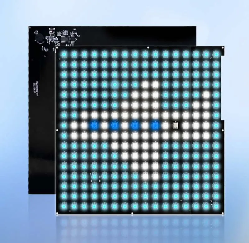 20X20Cm 16X16 Pixel Diy Geanimeerde Expressie Scherm, Led Full-Color Scherm, Bluetooth Programmeerbaar Rugzak Scherm