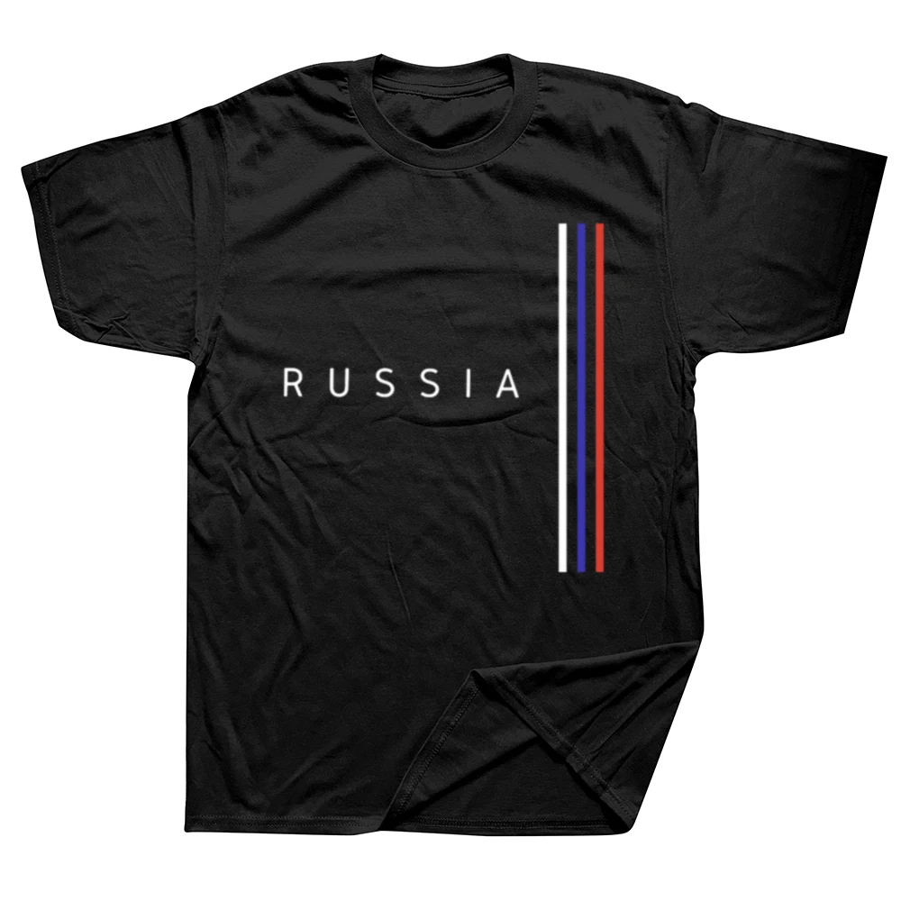 Funny I Love Russia National Day T Shirts Summer Graphic Cotton Streetwear Short Sleeve Travel Russian Gifts T-shirt Men Clothes