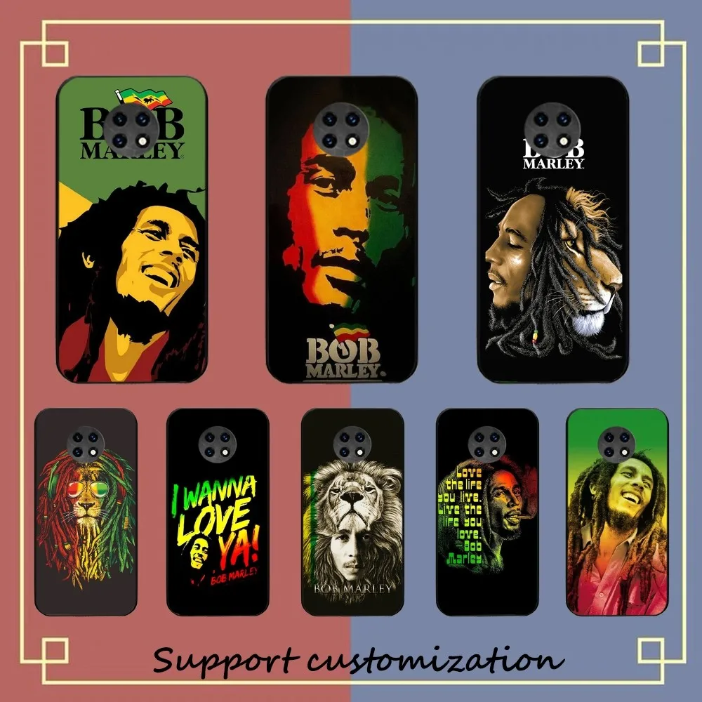 Bob Marley Rasta Lion Phone Case For Redmi Note 4 X 5 A 6 7 8 T 9 9S 10 11 11S 11Epro Poco M3 Pro