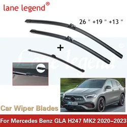 Lâminas do limpador de pára-brisa para Mercedes Benz, Janela do pára-brisas, GLA H247 MK2 2020 2021 2022 2023, GLA200 GLA220 GLA250 GLA180 200 250