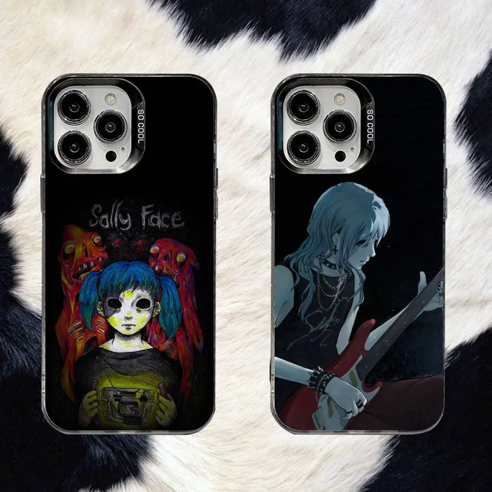 

Game Sally Face Larry Phone Case For iPhone 16,15,14,13,12,11,8,7,Pro,Max,Plus,Mini,XS,SE Anti Fall Black Matte Hard