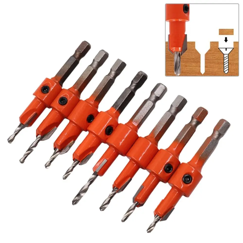 Multifunctional Countersink Drill Bit Woodworking Hex Shank Hole Opener Drilling Tools Wood Metal Hole Cutter Countersink Drill