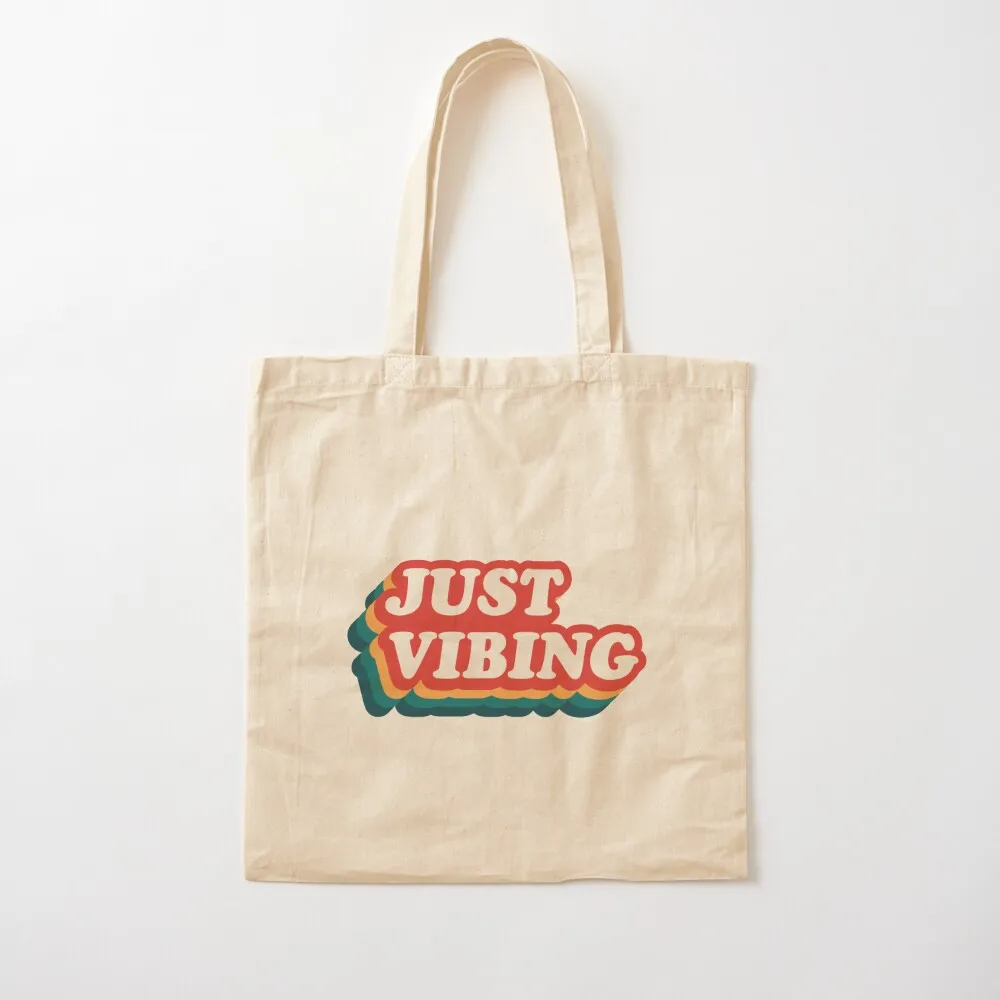 Just Vibing Tote Bag Shopping bags shopper bags female bag Lady bag