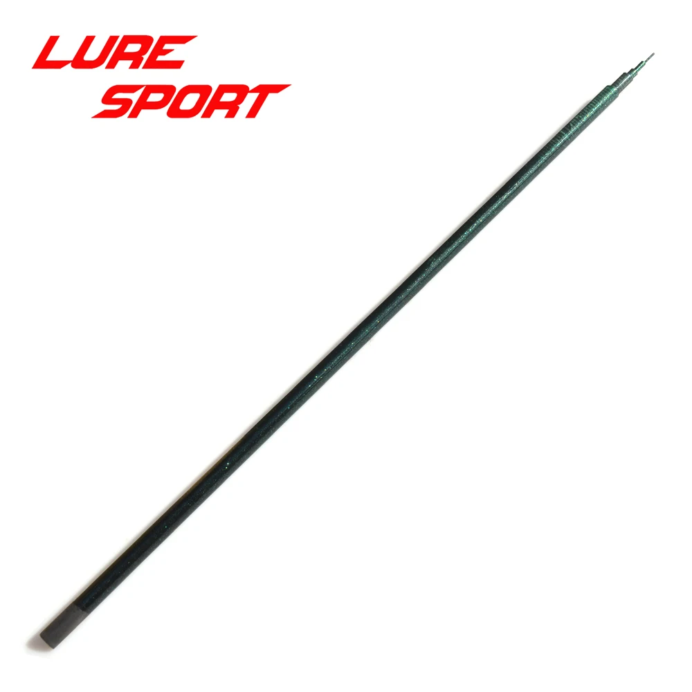 LureSport 2 sets green paint 1.6m 5sections carbon solid Tip Travel Fishing blank Rod Building Component DIY